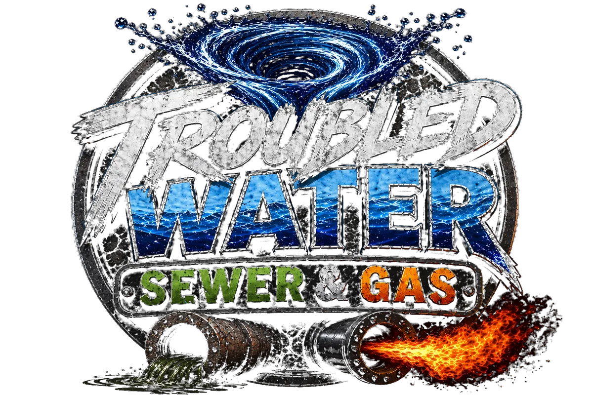 Troubled Water Sewer & Gas Service logo — water, sewer and gas plumbing in Cherokee County, OK